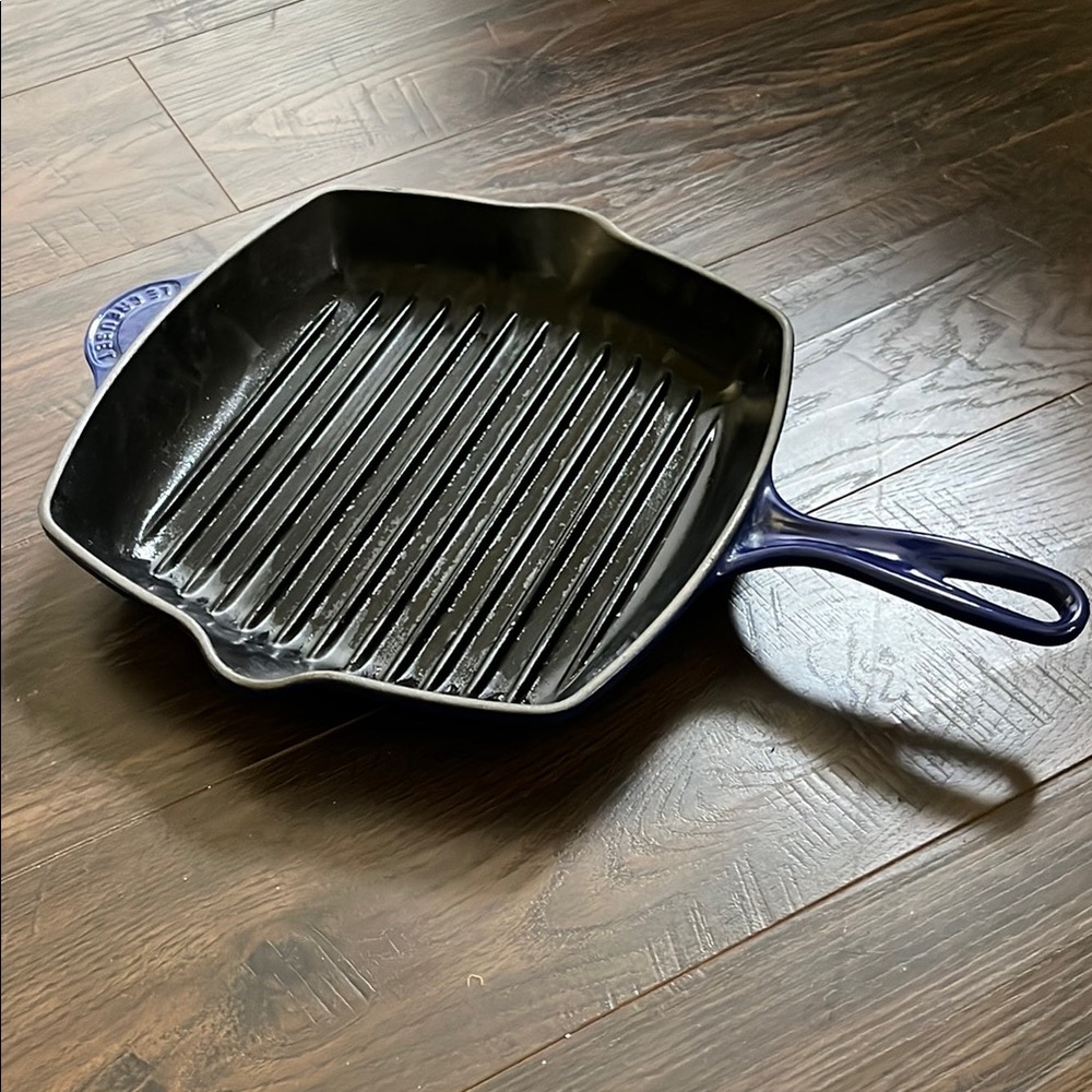 Le Creuset Cast Iron Grill Pan - blue